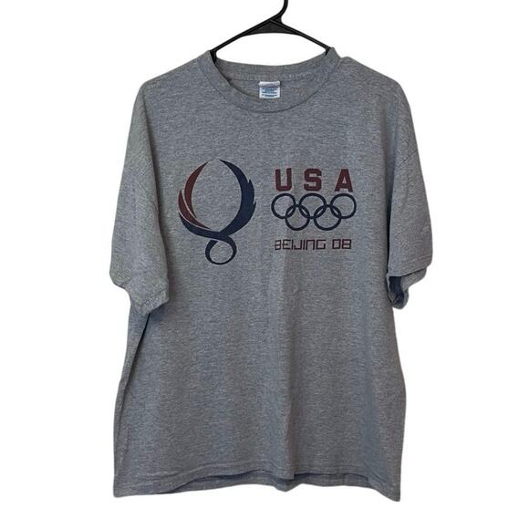Delta Pro Weight Olympic Games Beijing 2008 Gray T-Shirt Size XL - Picture 1 of 10
